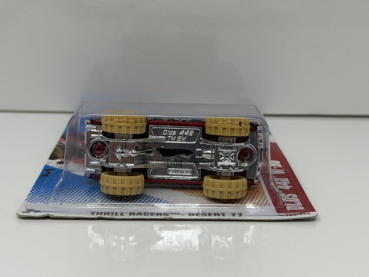Hot Wheels Thrill Racers Desert Oldsmobile 442 W-30 1:64 Diecast Red