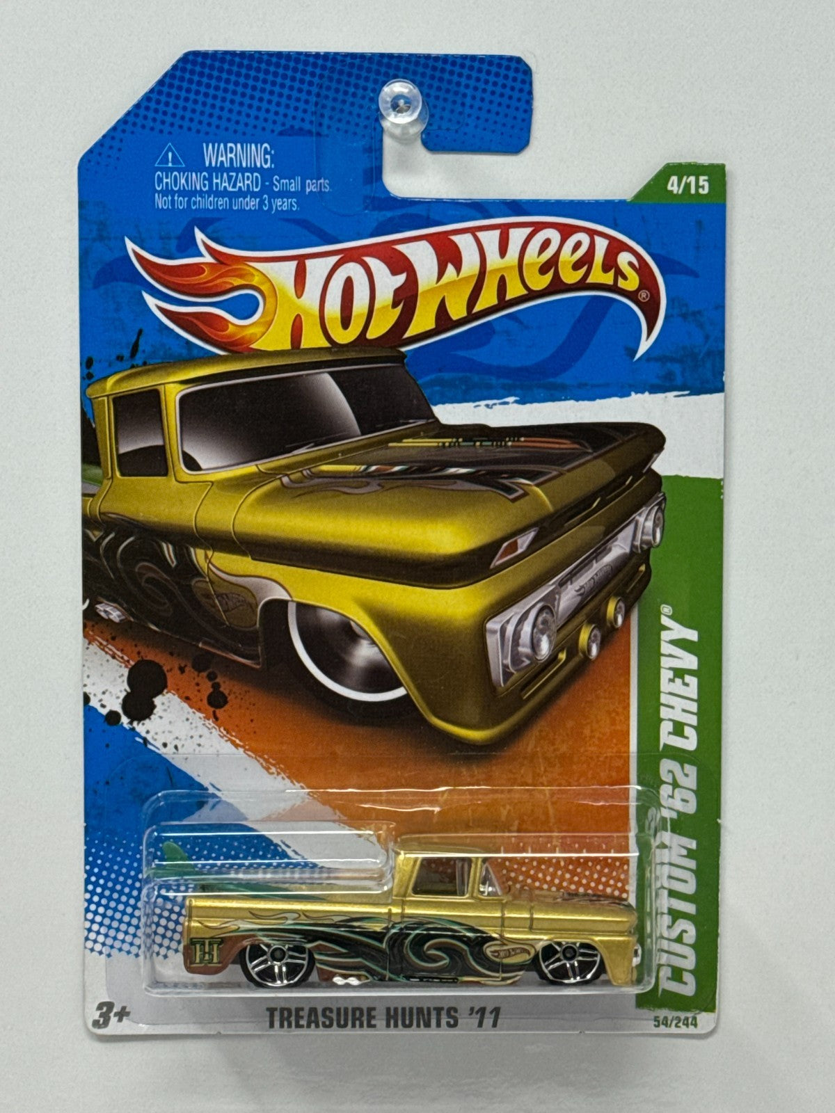 Hot Wheels Treasure Hunts '11 Custom 1962 Chevy 1:64 Diecast