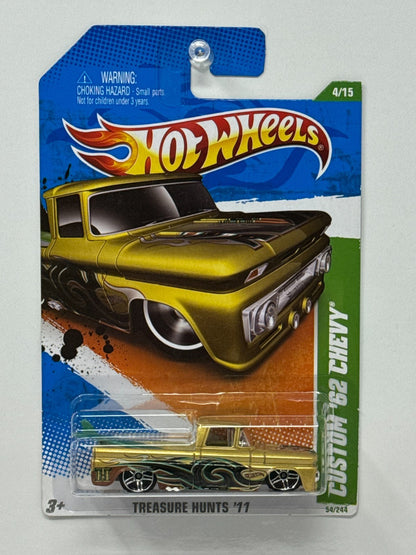 Hot Wheels Treasure Hunts '11 Custom 1962 Chevy 1:64 Diecast