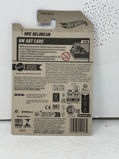 Hot Wheels Art Cars DMC DeLorean 1:64 Diecast Aqua