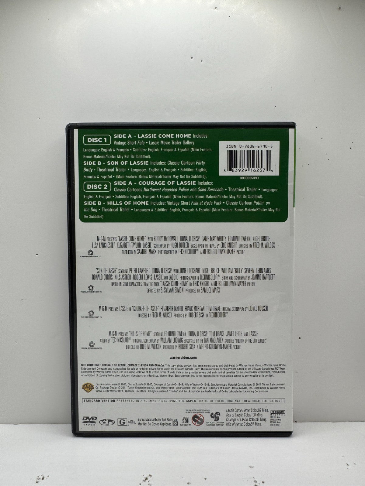 Lassie TCM Greatest Classic Films Collection (DVD) Family