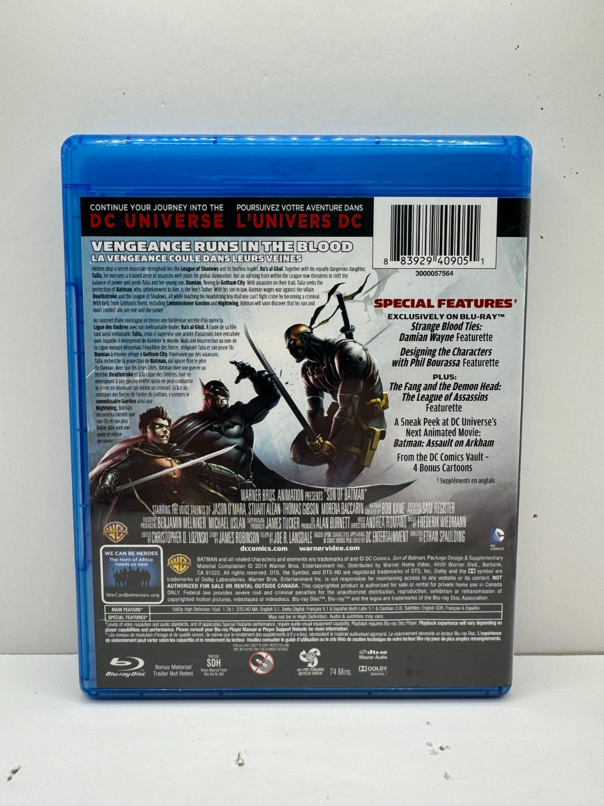 Son of Batman (Blu-ray) Stuart Allan DC Good Condition!!!