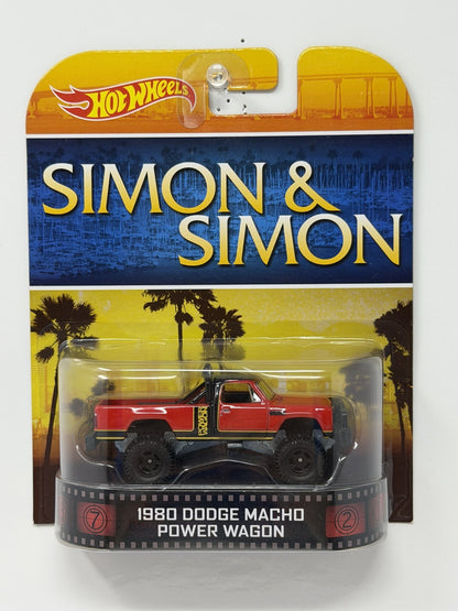 Hot Wheels Retro Entertainment Simon &amp; Simon 1980 Dodge Power Wagon 1:64 Diecast