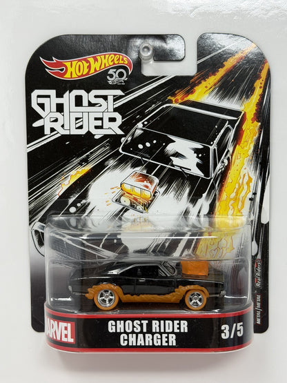 Hot Wheels Retro Entertainment Marvel Ghost Rider Charger 1:64 Diecast