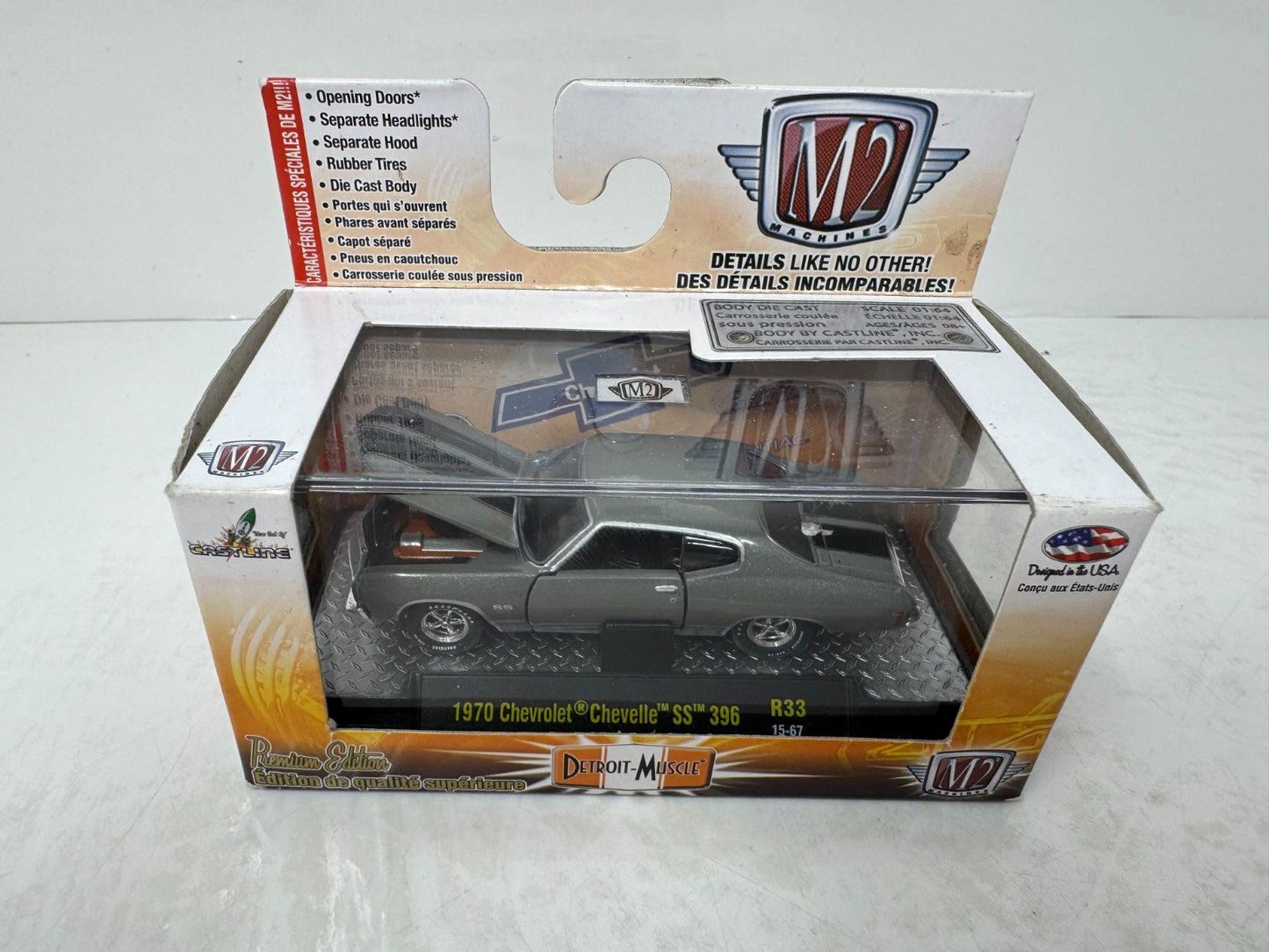 M2 Machines Detroit Muscle 1970 Chevrolet Chevelle SS 396 1:64 Diecast