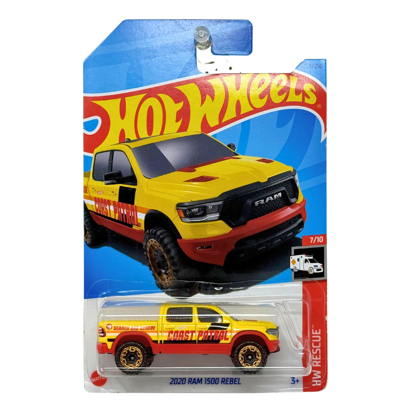 Hot Wheels Treasure Hunt HW Rescue 2020 Dodge Ram 1500 Rebel 1:64 Diecast