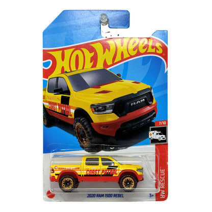 Hot Wheels Treasure Hunt HW Rescue 2020 Dodge Ram 1500 Rebel 1:64 Diecast