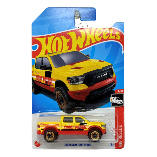 Hot Wheels Treasure Hunt HW Rescue 2020 Dodge Ram 1500 Rebel 1:64 Diecast