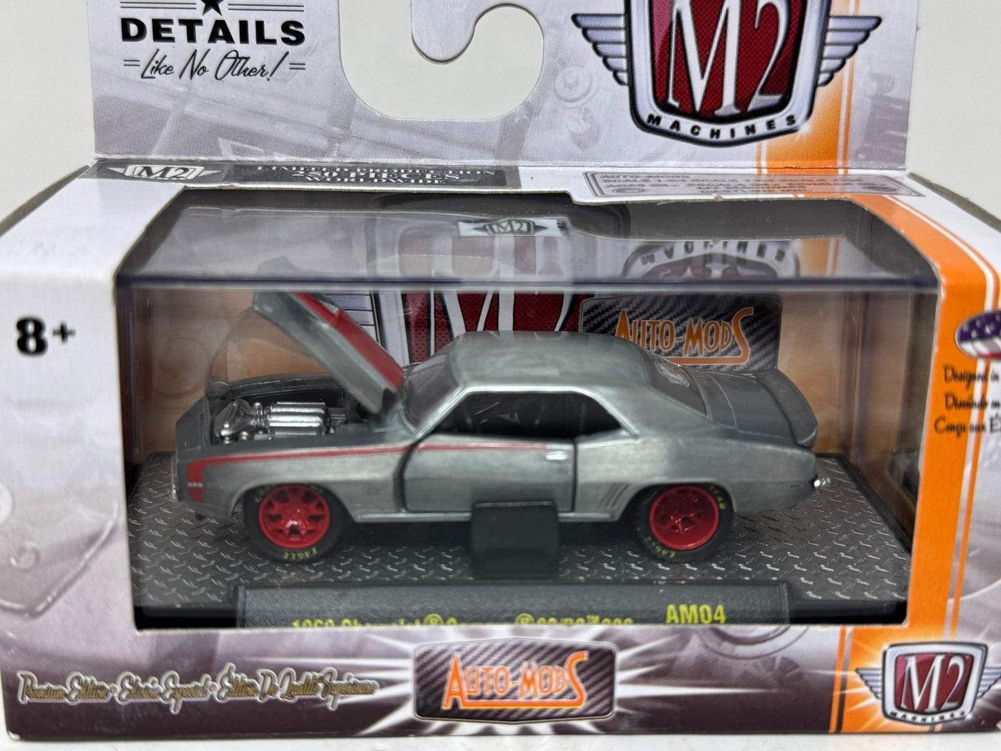 M2 Machines Auto Mods 1969 Chevrolet Camaro RARE RAW SUPER CHASE 1:64 Diecast