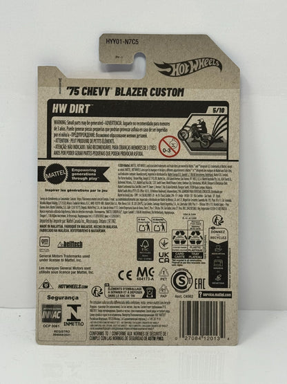 Hot Wheels Dirt 1975 Chevy Blazer Custom 1:64 Diecast V2