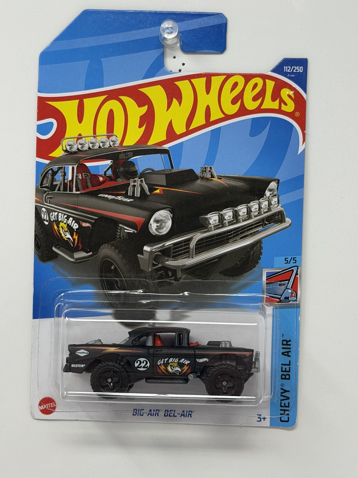 Hot Wheels Chevy Bel Air Big-Air Bel-Air Black 1:64 Diecast