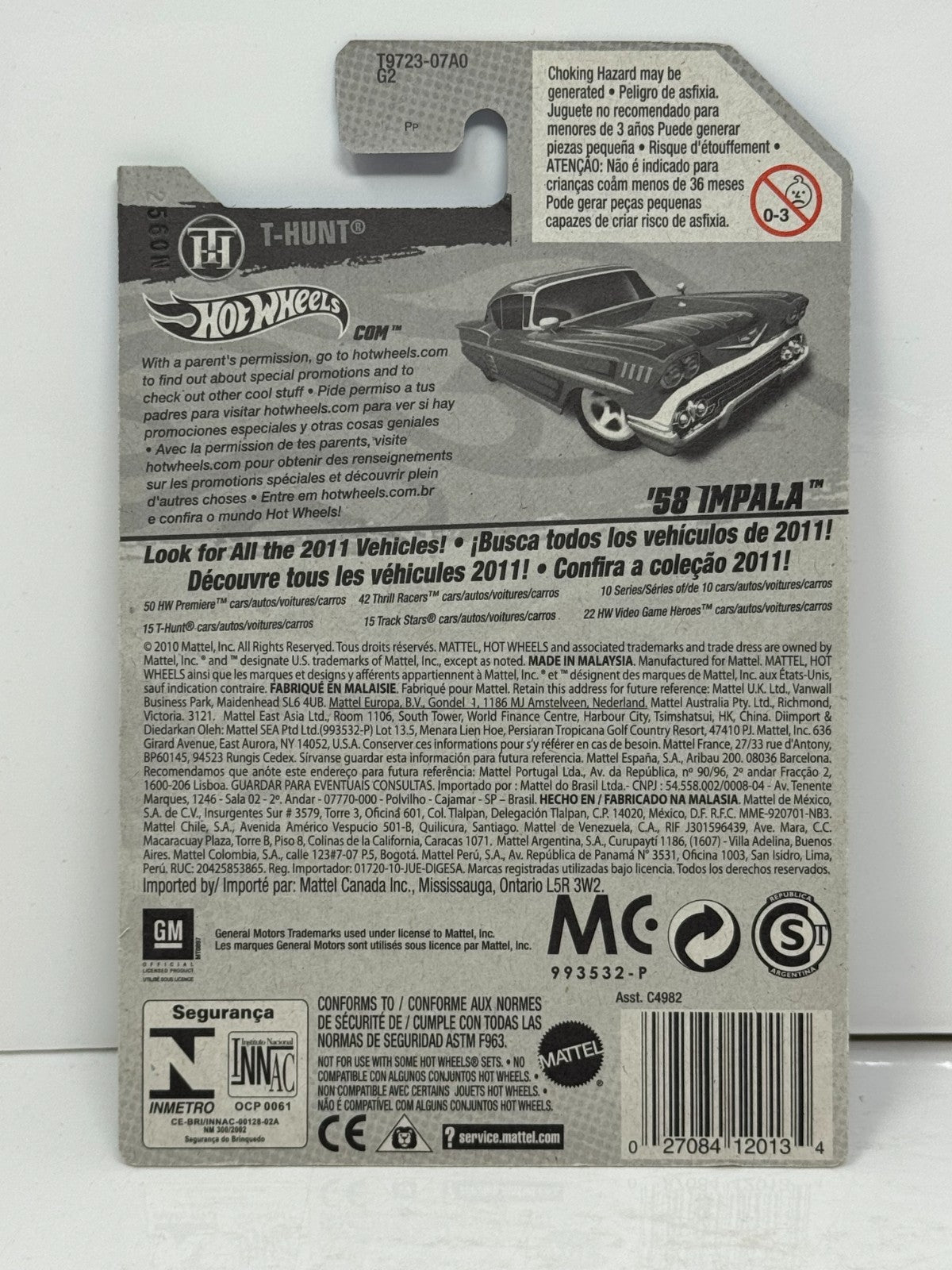 Hot Wheels Treasure Hunt 1958 Chevy Impala 1:64 Diecast