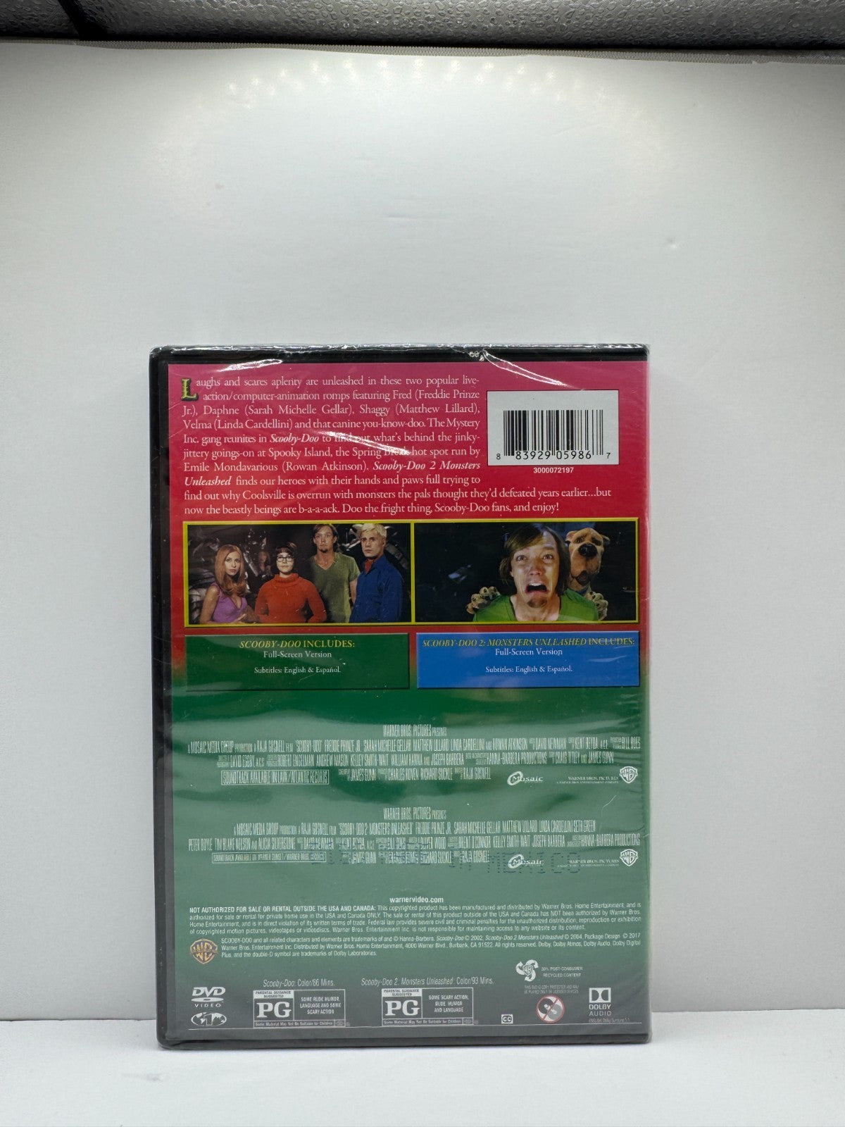Scooby-Doo: The Movie / Scooby-Doo 2: Monsters Unleashed (DVD) Family