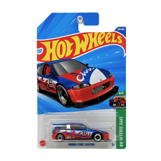 Hot Wheels Reverse Rake Honda Civic Custom 1:64 Diecast