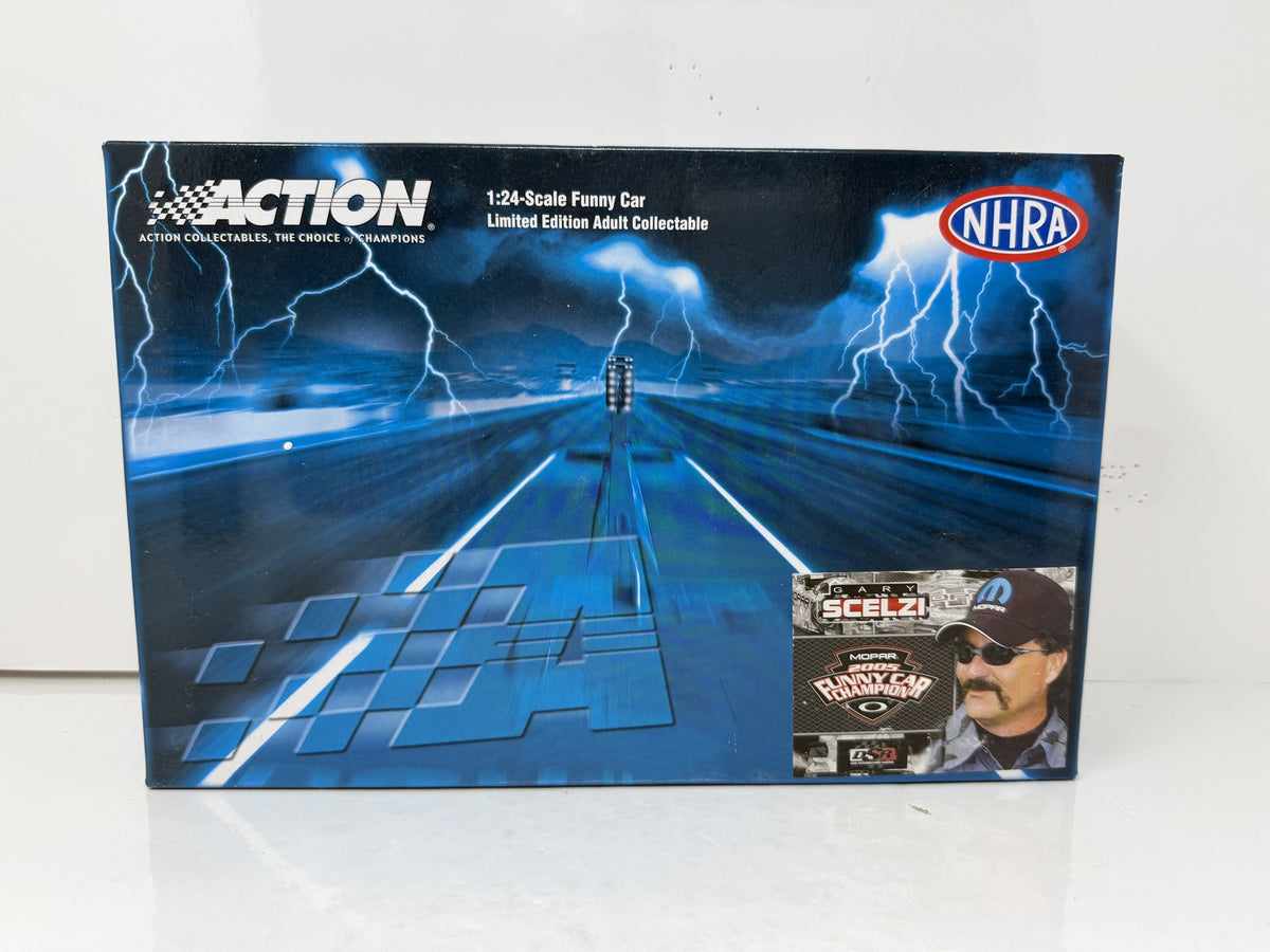 Action NHRA Gary Scelzi Mopar Oakley 2005 Charger Black Pearl 1:24 Diecast
