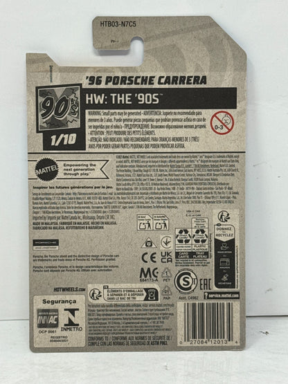 Hot Wheels The '90s 1996 Porsche Carrera 1:64 Diecast Blue