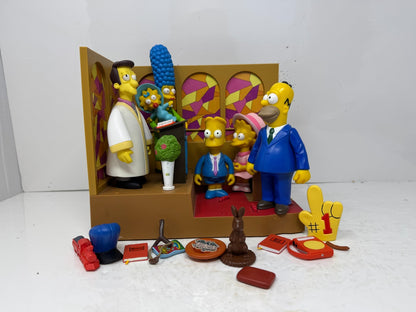 Simpsons World of Springfield First Church of Springfield Set Playmates Diorama