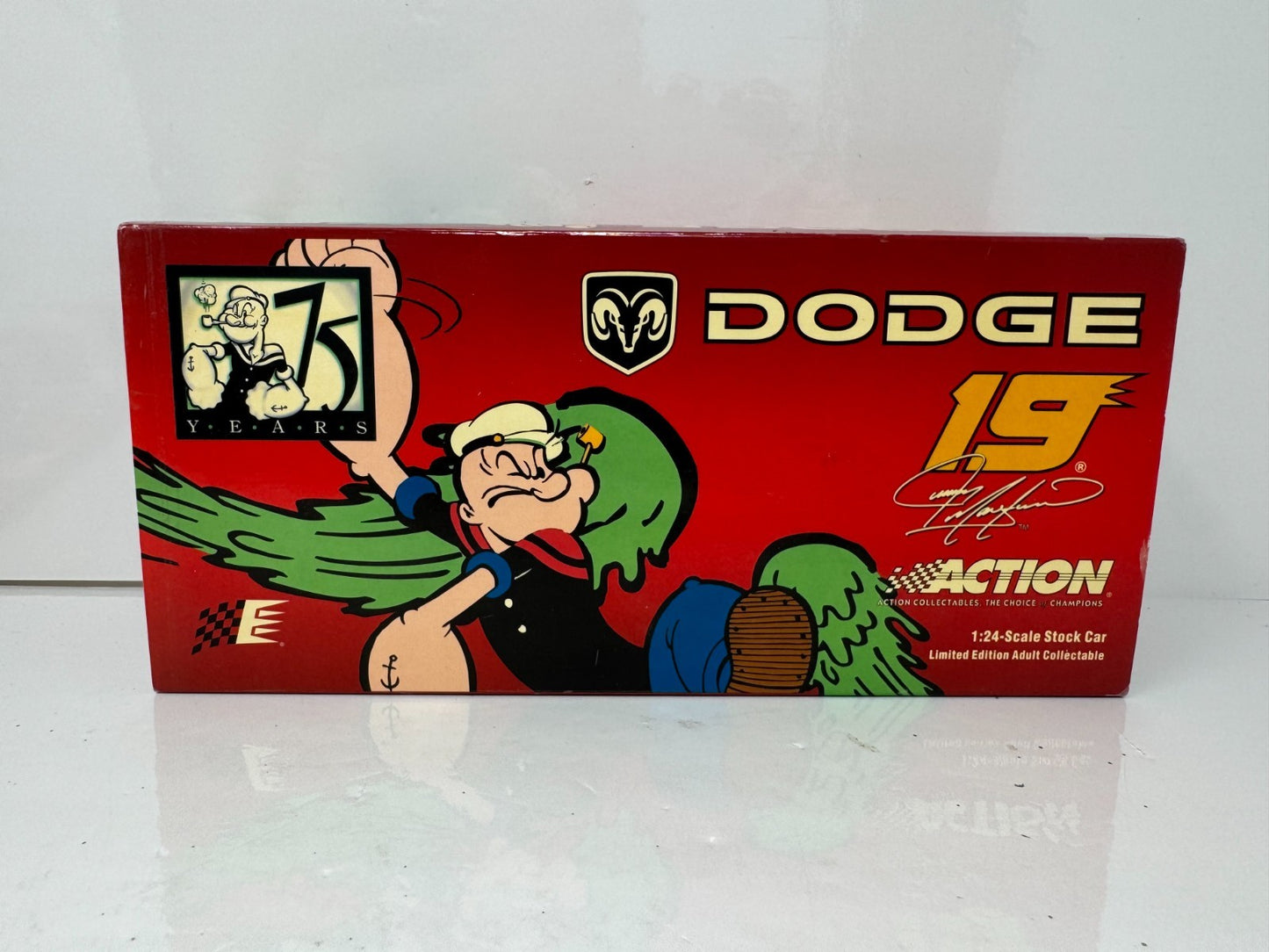 Action NASCAR Jeremy Mayfield #19 Popeye 75th 2004 Dodge Intrepid 1:24 Diecast