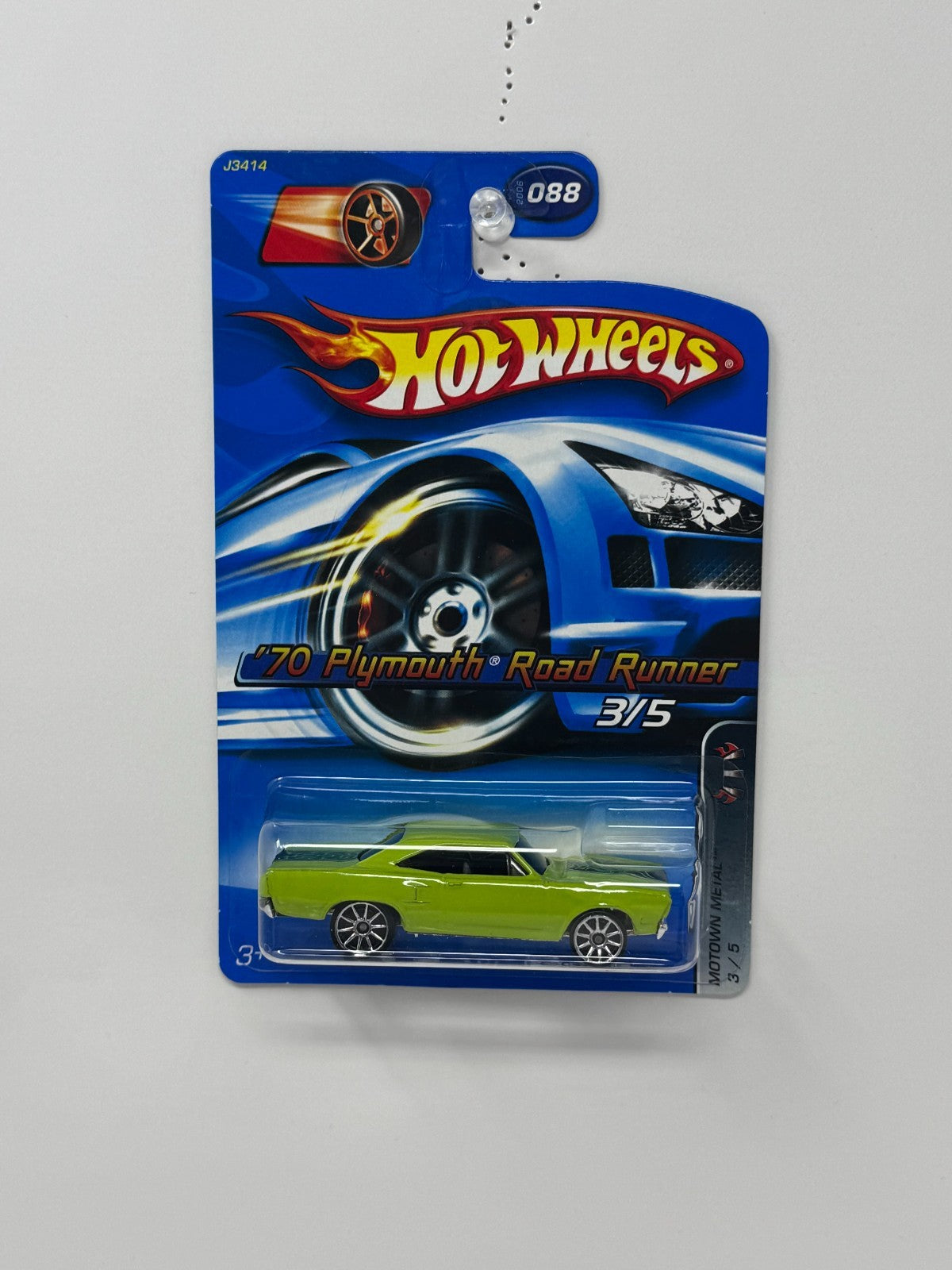 Hot Wheels Motown Metal 1970 Plymouth Road Runner 1:64 Diecast Green V2