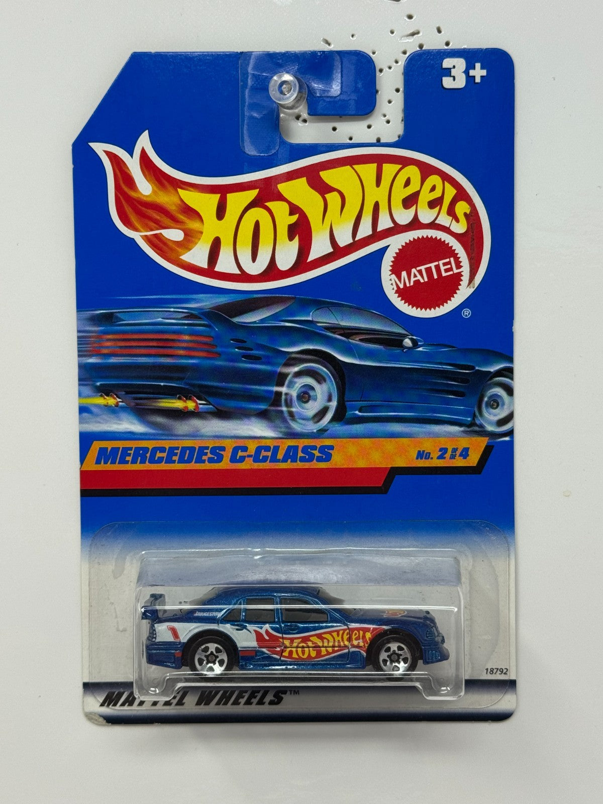 Hot Wheels Mercedes C-Class 1:64 Diecast Blue White