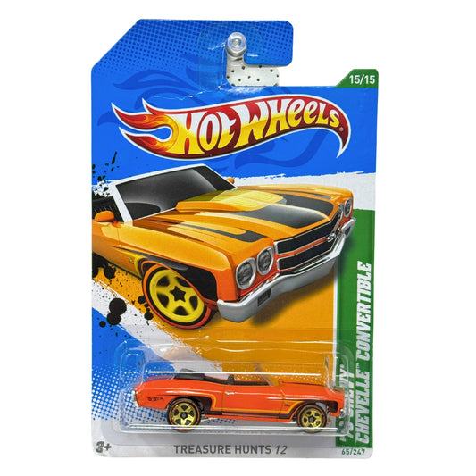 Hot Wheels Treasure Hunt 1970 Chevy Chevelle Convertible 1:64 Diecast