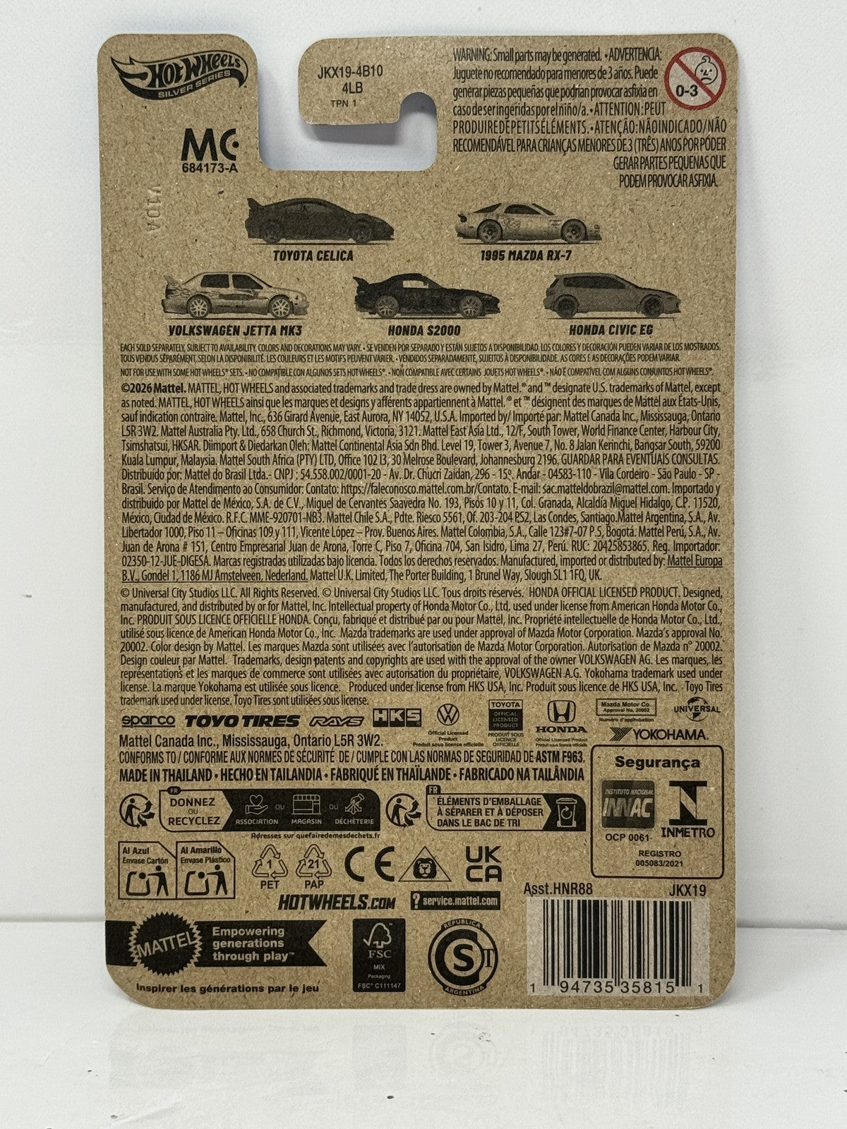 Hot Wheels Fast & Furious Race-Off Honda Civic EG 1:64 Diecast