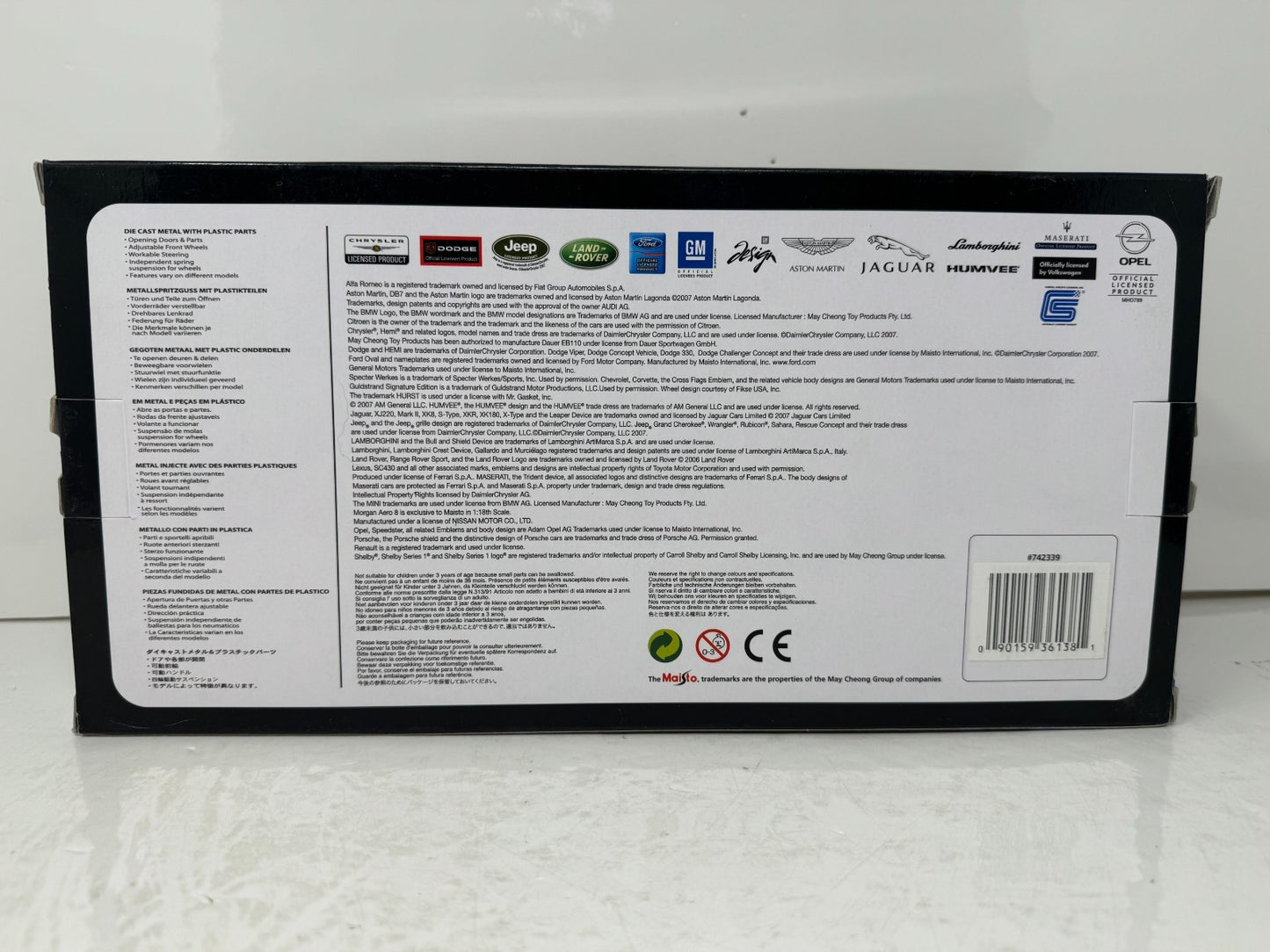 Maisto 2006 Dodge Challenger Concept 1:18 Diecast Special Edition