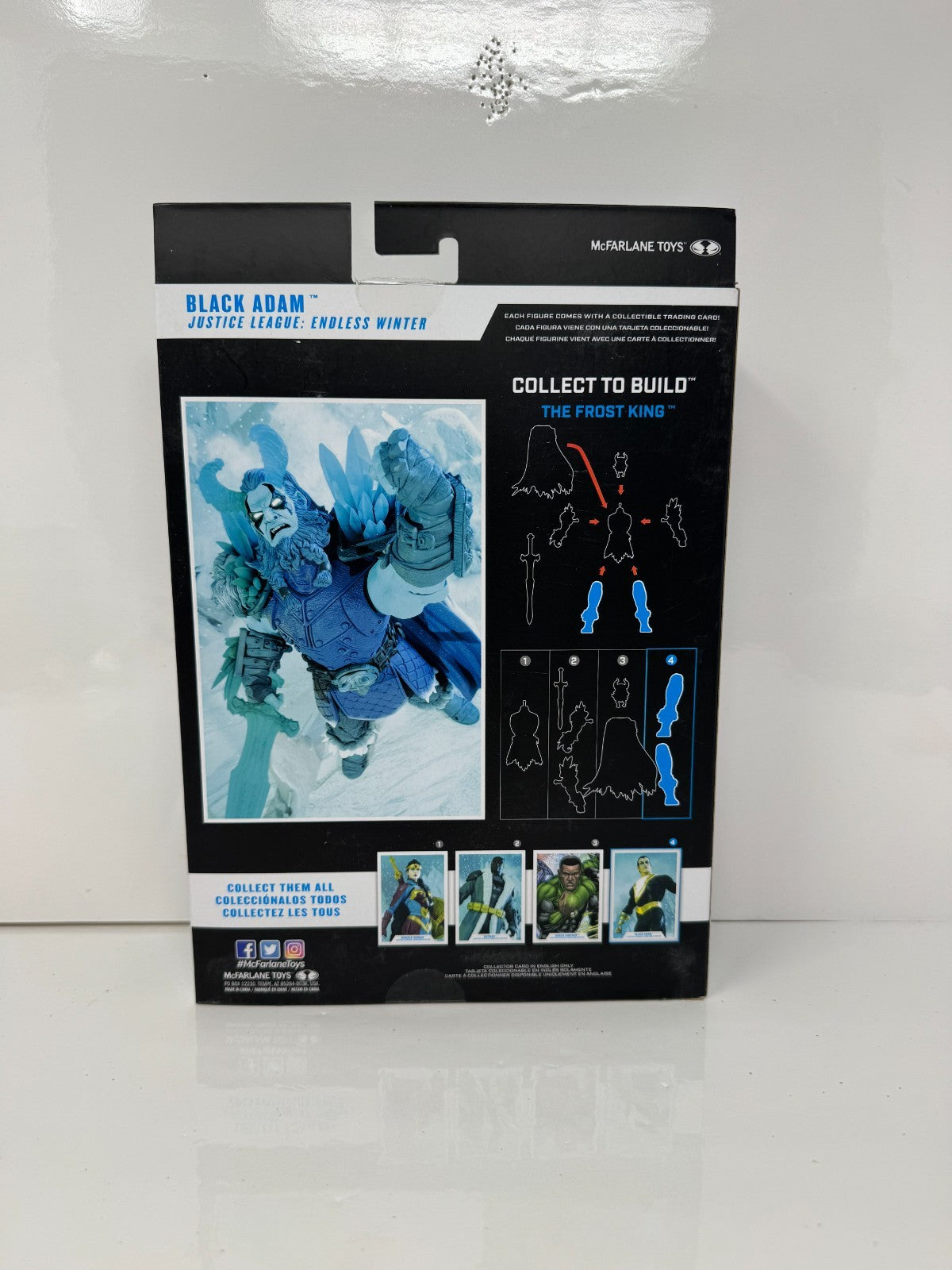 McFarlane DC Multiverse Endless Winter Black Adam Figure w/ Frost King BAF