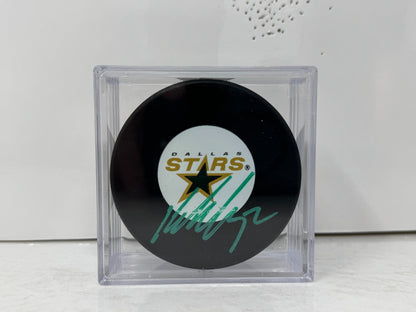 Kari Lehtonen Dallas Stars Signed NHL Autograph Puck Green Auto