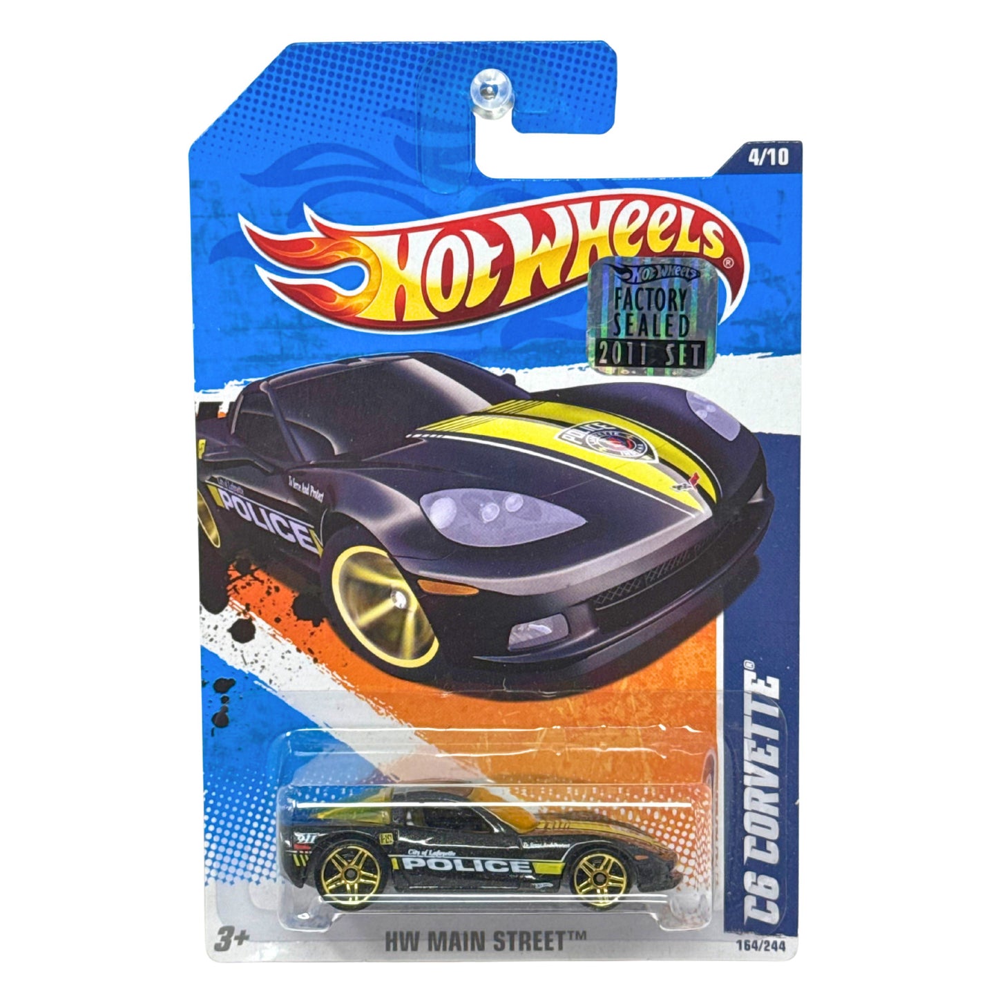 Hot Wheels HW Main Street Chevy C6 Corvette Police 1:64 Diecast Factory Sealed