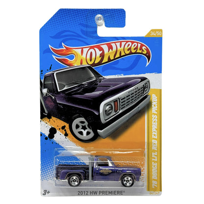 Hot Wheels Premiere 1978 Dodge Li’l Red Express Pickup 1:64 Diecast