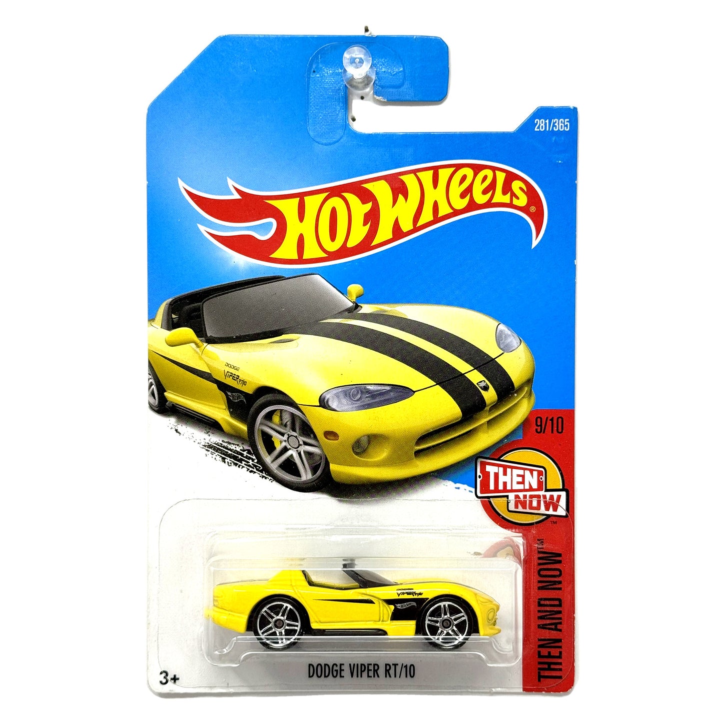 Hot Wheels Then and Now Dodge Viper RT-10 Yellow 1:64 Diecast