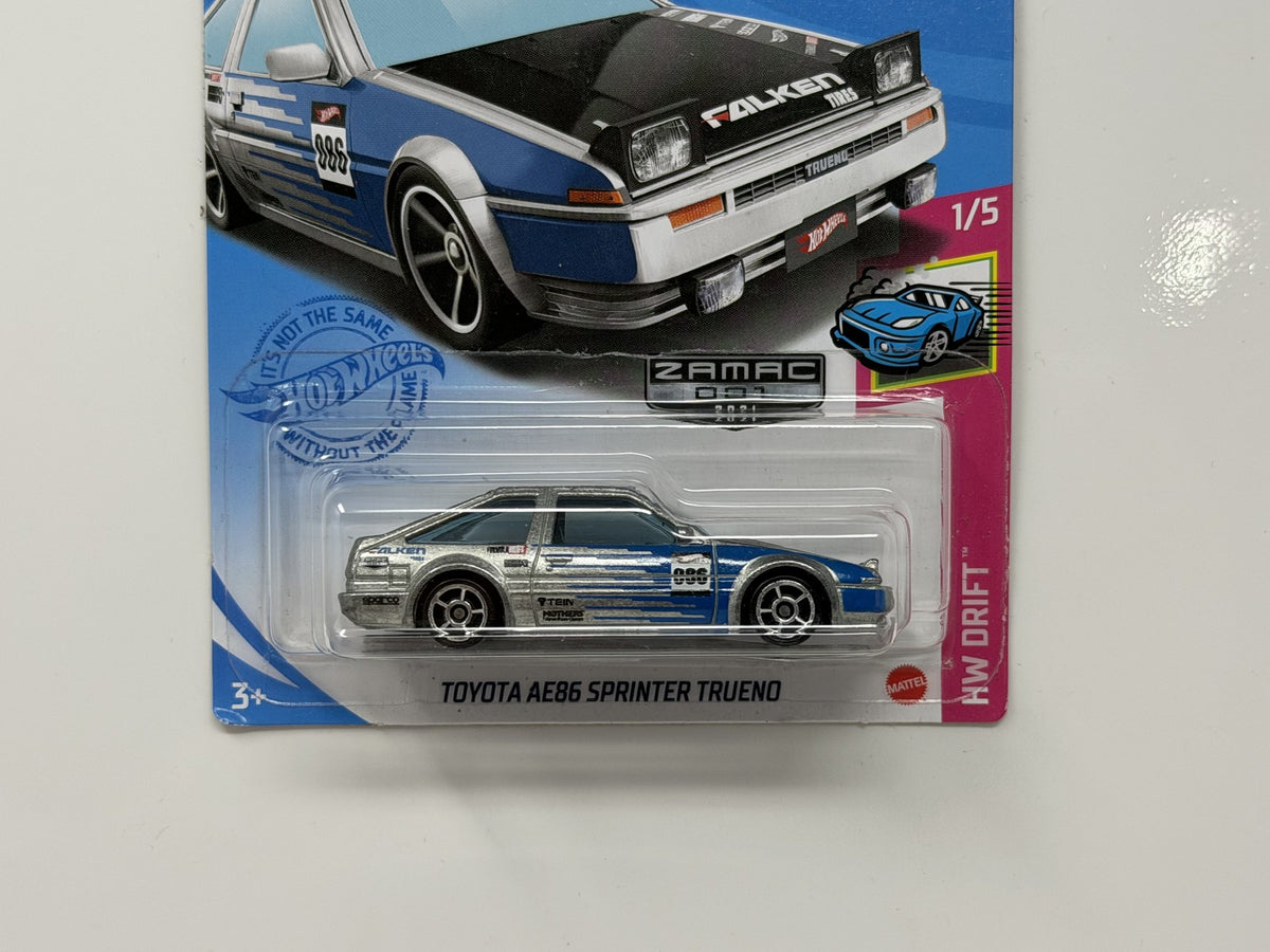 Hot Wheels ZAMAC HW Drift Toyota AE86 Sprinter Trueno 1:64 Diecast