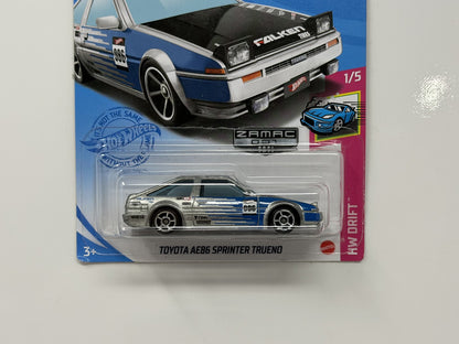 Hot Wheels ZAMAC HW Drift Toyota AE86 Sprinter Trueno 1:64 Diecast