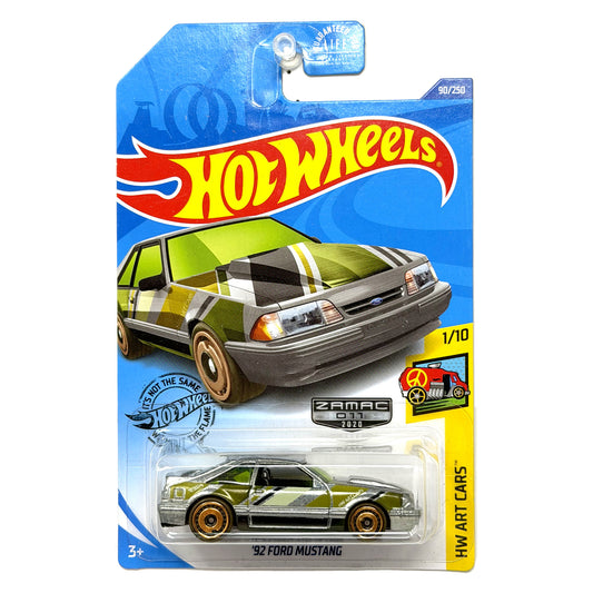Hot Wheels ZAMAC HW Art Cars 1992 Ford Mustang 1:64 Diecast