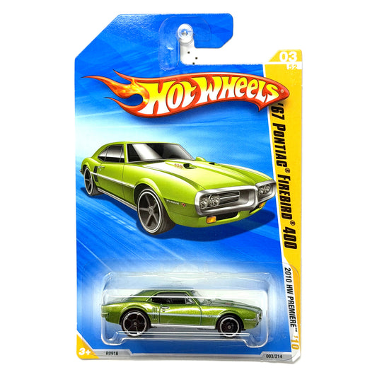 Hot Wheels 2010 HW Premiere 1967 Pontiac Firebird 400 1:64 Diecast Green