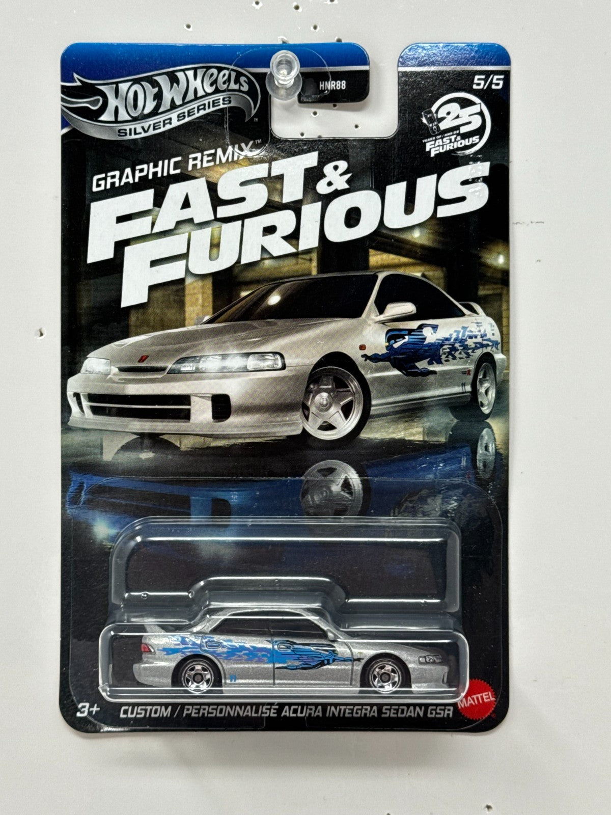Hot Wheels Silver Series Fast & Furious Acura Integra Sedan GSR 1:64 Diecast