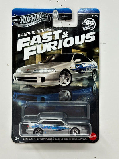 Hot Wheels Silver Series Fast & Furious Acura Integra Sedan GSR 1:64 Diecast