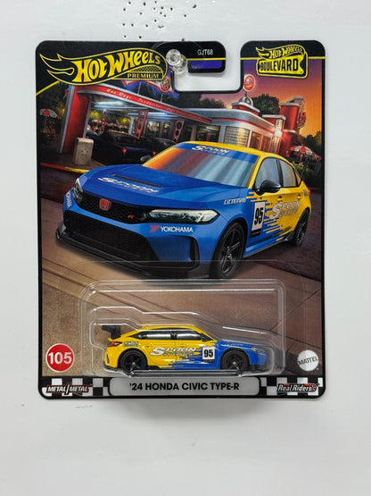 Hot Wheels Premium Boulevard #105 2024 Honda Civic Type-R 1:64 Diecast