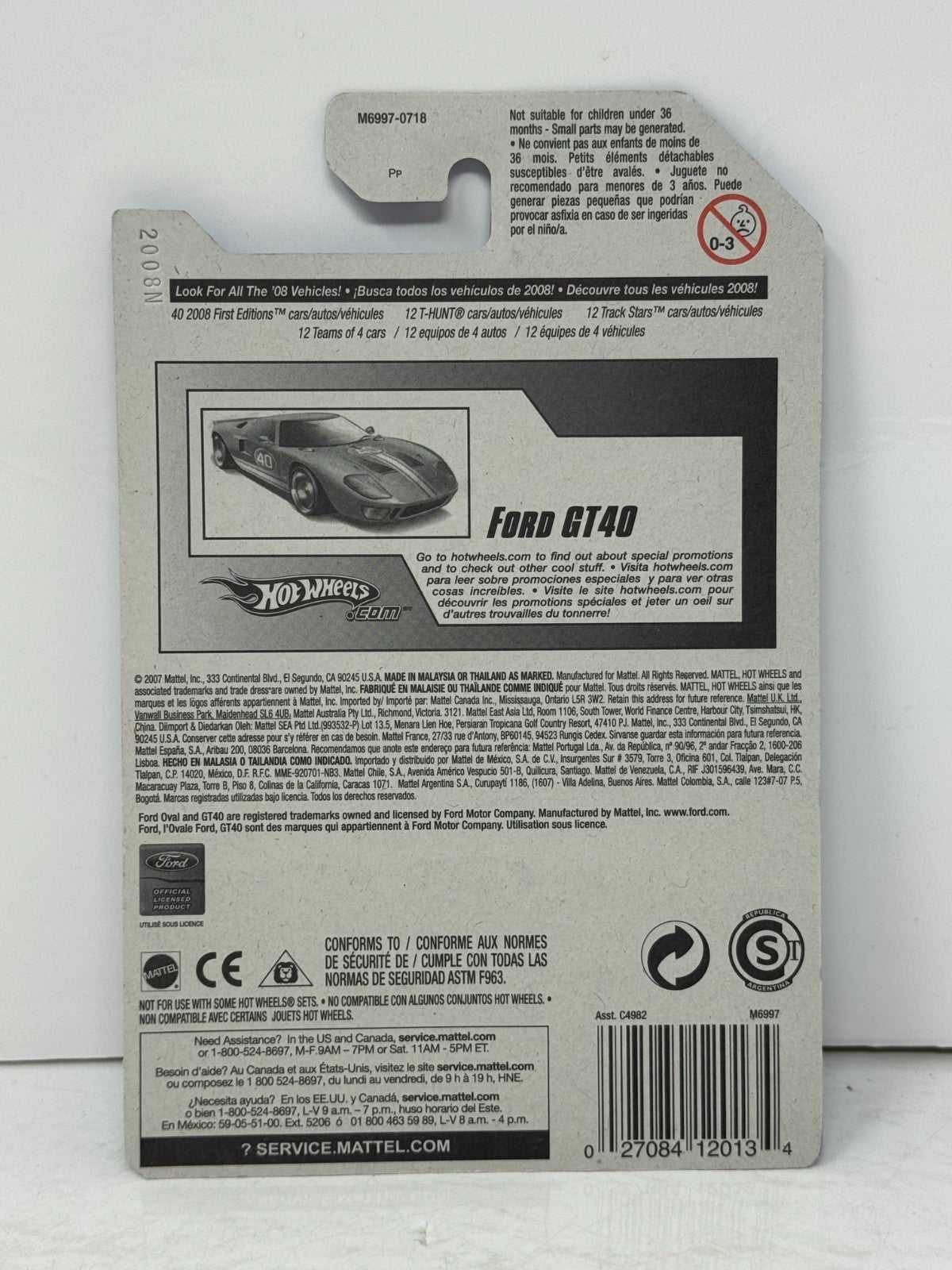 Hot Wheels Stars Ford GT40 1:64 Diecast Blue