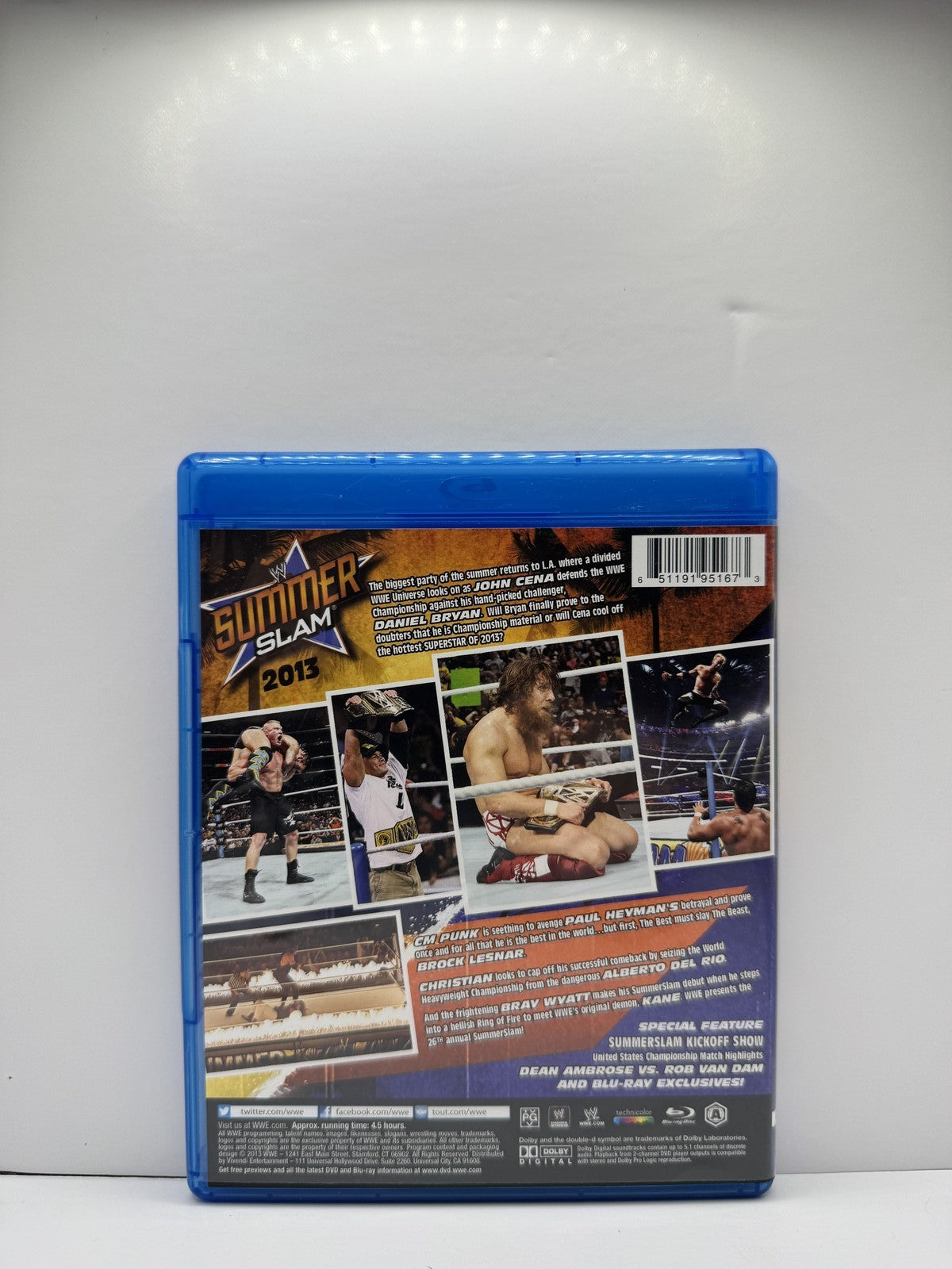 SummerSlam 2013 (Blu-ray) WWE Wrestling