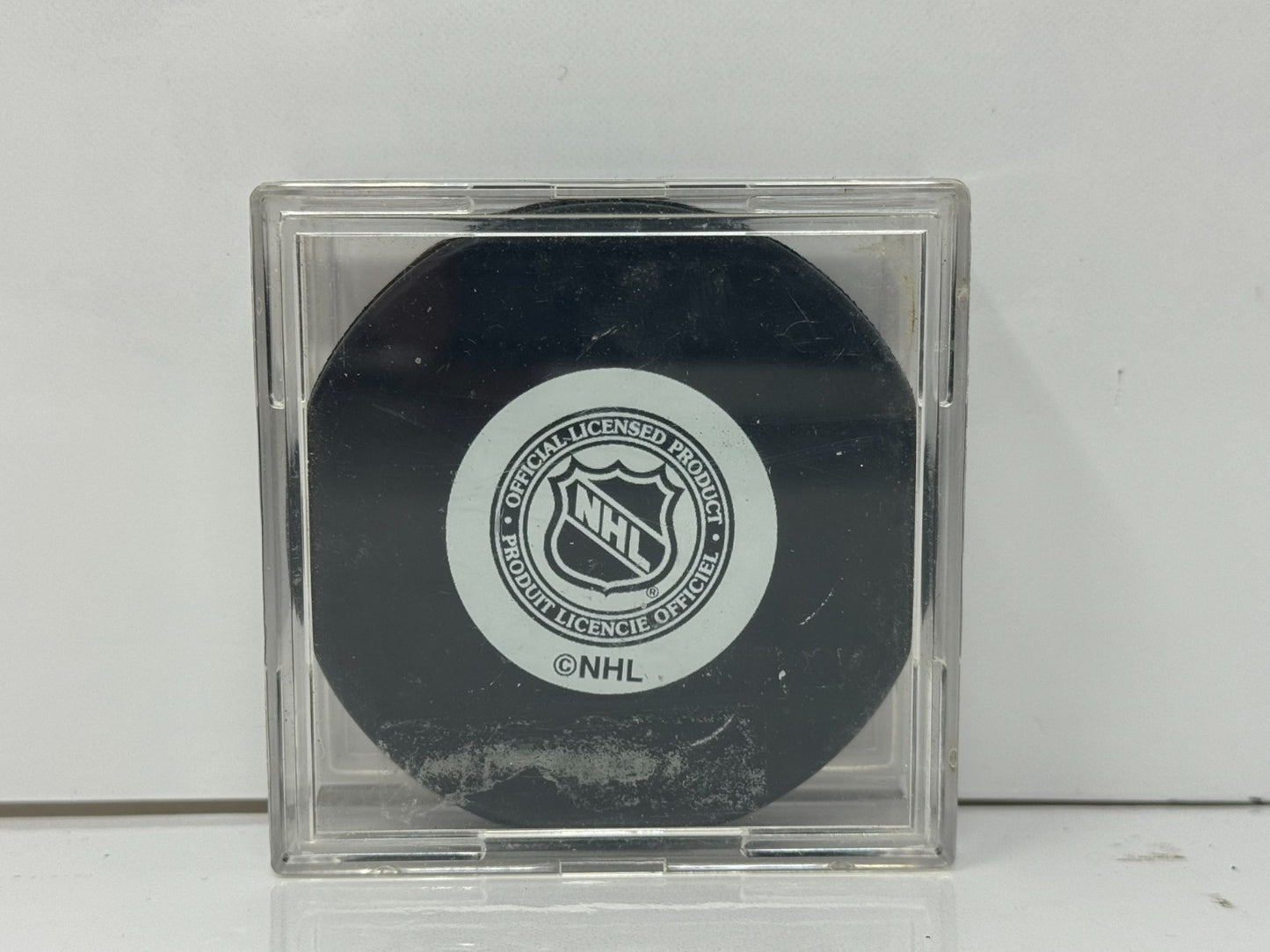 Matt Stajan Toronto Maple Leafs Signed NHL Autograph Puck Silver Auto