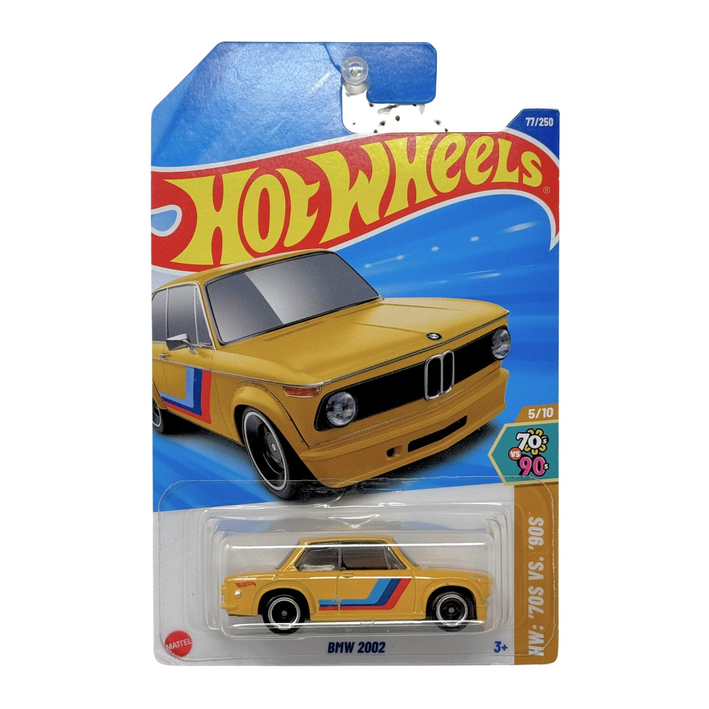 Hot Wheels 70s vs 90s BMW 2002 1:64 Diecast Yellow