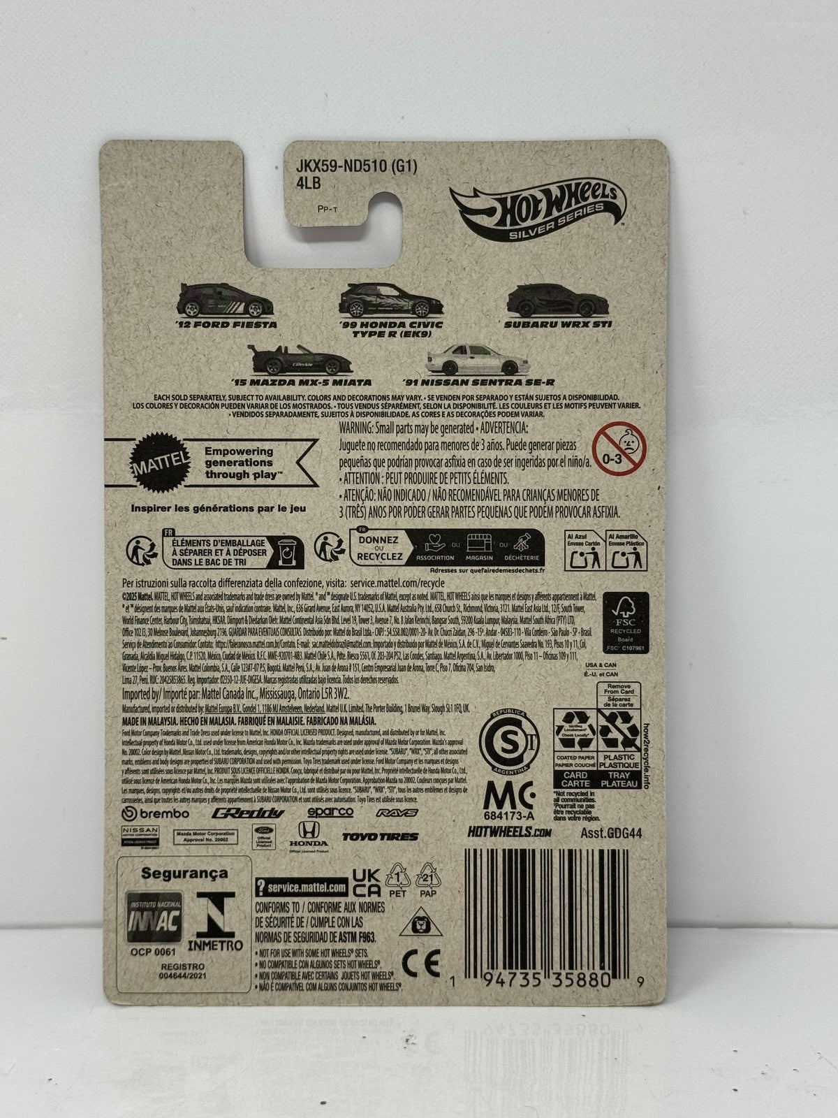 Hot Wheels Compact Kings Subaru WRX STI 1:64 Diecast