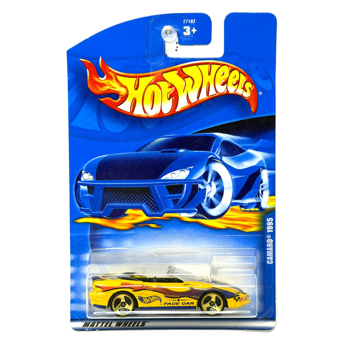 Hot Wheels 1995 Chevrolet Camaro Convertible Pace Car 1:64 Diecast Yellow