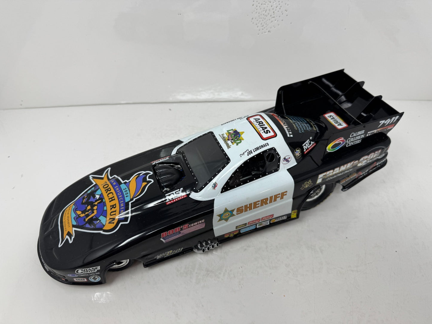 Milestone Joe Lomonaco NHRA LASD Los Angeles County Sheriff Funny Car 1:16 Scale