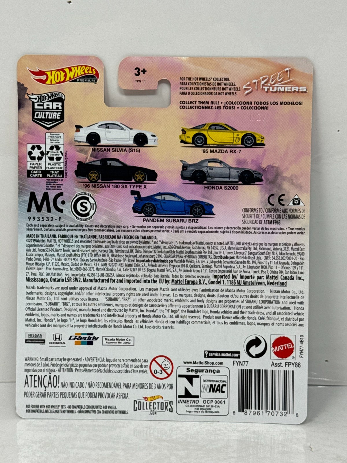 Hot Wheels Premium Street Tuners Honda S2000 1:64 Diecast