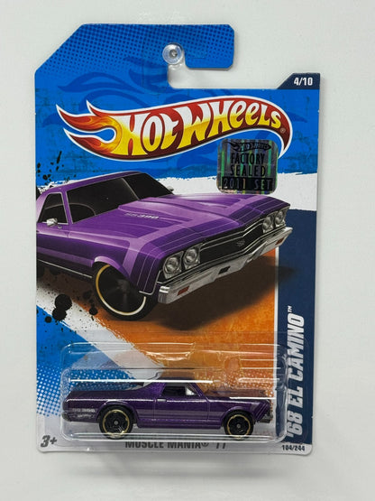 Hot Wheels Muscle Mania '11 1968 Chevy El Camino 1:64 Diecast Factory Sealed