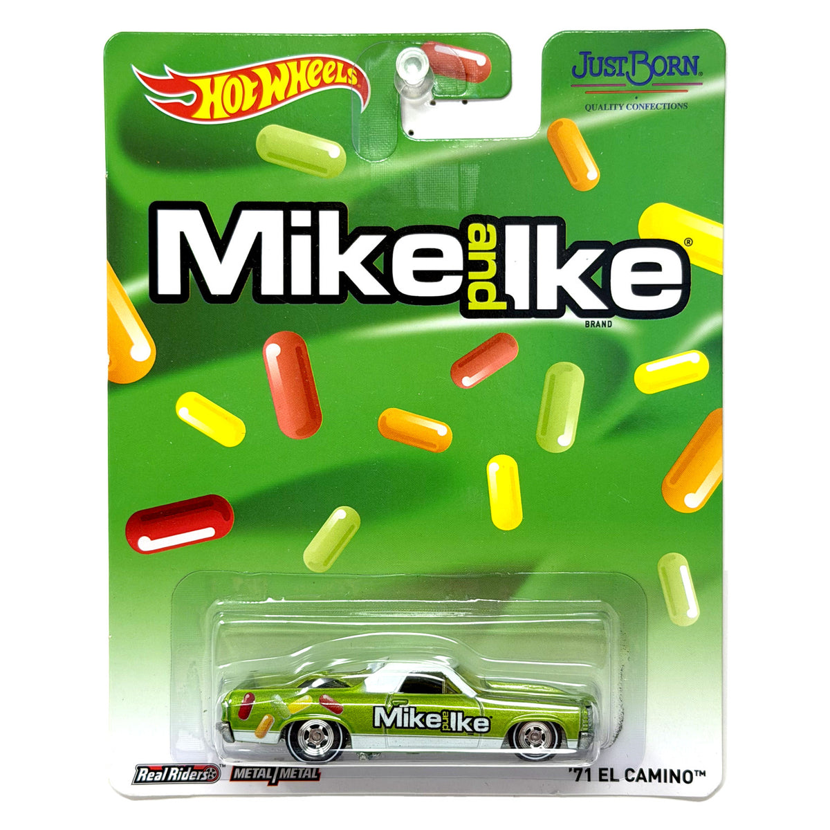 Hot Wheels Mike and Ike 1971 El Camino 1:64 Diecast Real Riders