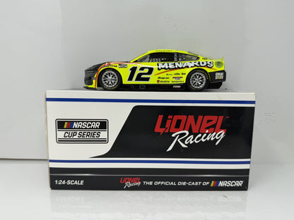 Lionel Nascar Ryan Blaney #12 Menards 2024 Ford Mustang 1:24 Diecast